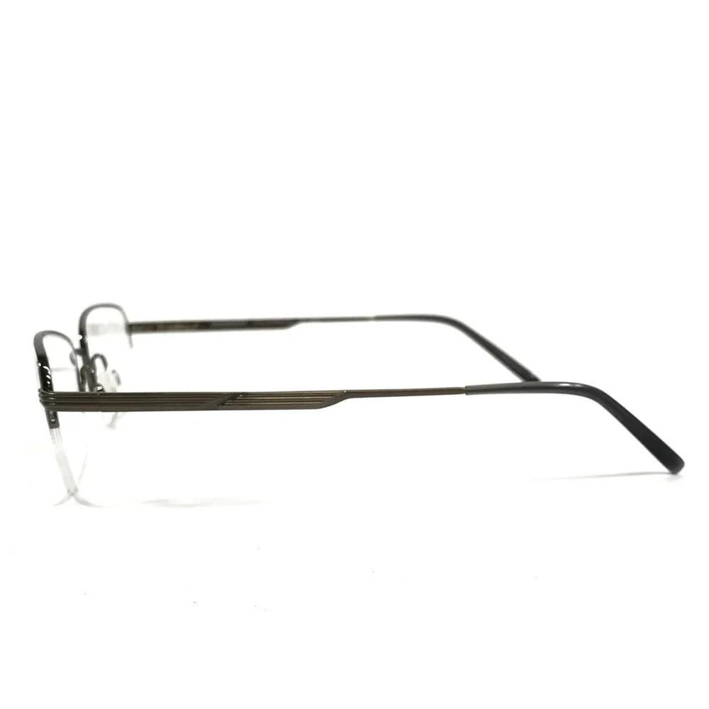 Charmant Eyeglasses Frames CH29107 GR Gray Rectangle Half Rim Titanium 52-18-145